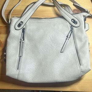 Jessica Simpson Purse, light gray in color.